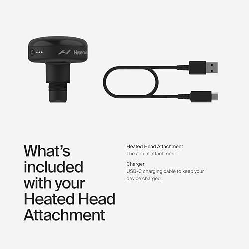 Hyperice Hypervolt Heated Head Attachment – Compatible with All Hypervolt Models – Relax and Loosen Sore and Tight Muscles - FSA and HSA