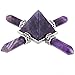 Rockcloud Pyramid Energy Generator, Reiki Chakra Healing Crystal Stone,Amethyst