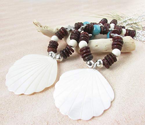 Sea Shell And Wood Curtain Tiebacks For Beach Home Decor Buy