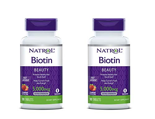 Natrol Biotin 5,000mcg Fast Dissolve, 90 Tablets