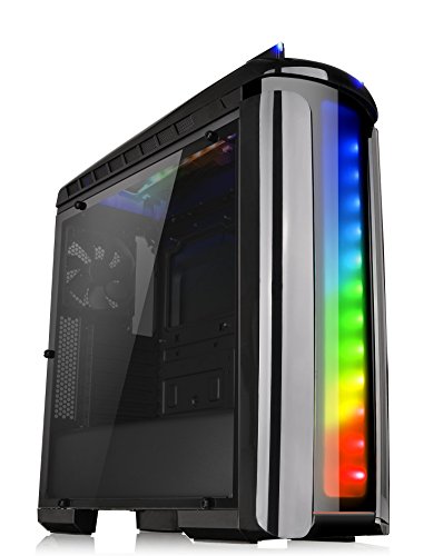 Thermaltake Versa C22 Black Edition RGB LED Lighting SPCC ATX Mid Tower Computer Chassis CA-1G9-00M1WN-00