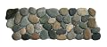 Bali Ocean Pebble Tile Border 1 Piece 4" X 12" (Mesh Mounted)