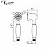 TAPCET Classical Shower Head Brass Handheld Showerhead 6 Style With 2.0 GPM Water Saving Sliver Color