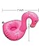 12 Pcs Inflatable Pink Flamingo Coasters Palm Trees Cup Drink Holder Swimming Pool Float