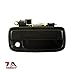 Exterior Front Passenger Door Handle Replacement - Compatible with 1995-2004 Toyota Tacoma - Textured Black with Keyhole - OEM 69210-35020, 91318, 79345, TO1311117
