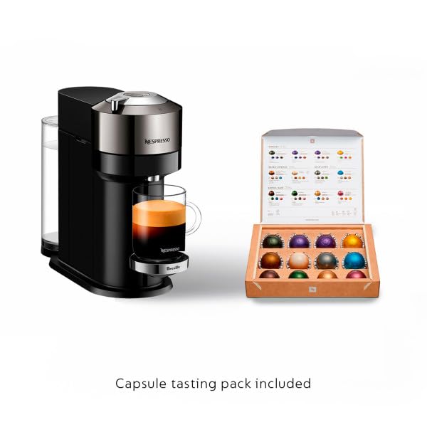 Nespresso Vertuo Next Deluxe Coffee and Espresso Maker, Pure Chrome