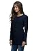 MWW Women's Business Blazers Junior's V-Neck Casual Suits One Button Jackets Dark Blue