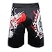 SUOTF MMA boxing cotton loose size training kickboxing shorts mma fight shorts muay thai boxing mma shorts (M)