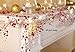 Lighted Berry-Beaded Holiday Garland by Collections Etc