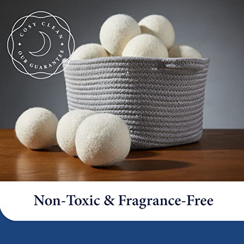 Cosy House Collection Wool Dryer Balls Premium Reusable Natural Fabric Softener EcoFriendly