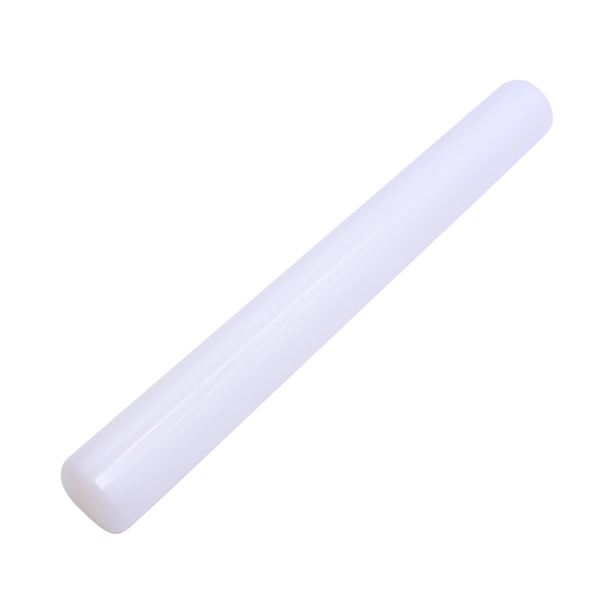 PME PP86 Non-Stick Polyethylene Rolling Pin 23 cm (9-Inches), White