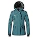 Wantdo Women's Mountain Waterproof Ski Jacket Hooded Winter Snow Coat Insulated Parka Fleece Rain Jacket