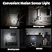 Bonashi 2 Pack LED Night Light Flashlight Motion Sensor Cut - 3-in-1 Rechargeable Emergency Wall Mount Light Portable LED Torch - Blue