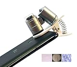 Wesley's 60X Clip-On Type Cell Phone Mini Microscope LED UV Light Jeweler Eyeglass Microscope for SmartPhones iPhone Samsung and Tablets Portable Clip-on Micro Lens