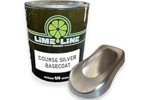 LiME LiNE Automotive Basecoats, 1k Urethane Base Coat Color (Silver Basecoat Quart)