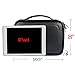 BUBM Electronic Organizer, PU Double Layer Travel Accessories Storage Bag for Cord, Adapter, Battery, Camera and More-a Sleeve Pouch for iPad or up to 9.7
