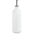 Le Creuset Stoneware Olive Branch Collection Oil Cruet, 20 oz., White