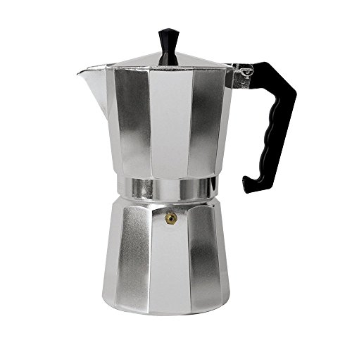Classic 1-Cup Aluminum Stovetop Espresso Mocha Coffee Maker by Pride Of India