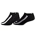 Fila Mens No Show Socks 6 Pack Mesh with Arch (Black, 13-15)