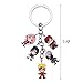 Opopark Anime Sakura Kakashi Itachi Metal Keychain Bag Car Key Ring