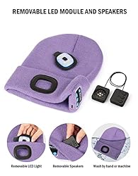 Bluetooth Beanie with Light, USB Rechargeable LED