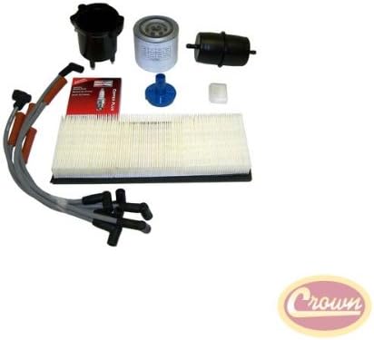Tune Up Kit 1987-1990 YJ Wrangler; 2.5L Engine w/ EFI; Includes Distributor Cap &amp; Rotor, Air Filter, Fuel Filter, Oil Filter, Crankcase Breather Filter, Spark Plugs &amp; Ignition Wires; TK-12