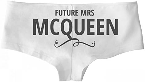 Bridal Party Tees Future Mrs. McQueen Undies: Basic Bella Hotshort White Underwear