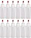 2oz Multi-use Plastic Squeeze Bottles 12/pk Yorker Caps and 6 Long Replacement Over-caps Cake Decorating Paint Crafts Condiments 2 oz 60ml LDPE