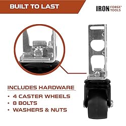 Iron Forge Tools Rolling Storage Rack Caster Wheels