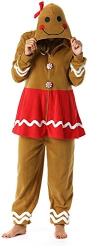 Sponsored Ad - #followme Adult Christmas Onesie for Women Jumpsuit One-Piece Pajamas