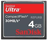 SanDisk Ultra 4GB Compact Flash CF Card SDCFH-004G-U46 (Renewed)