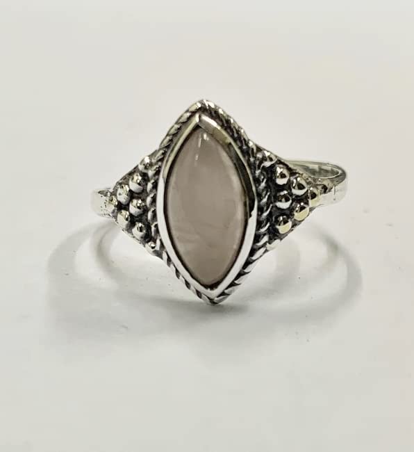 VIE Harlequin Marquise Cluster Ring, Rose Quartz