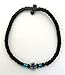 Iconsgr Handmade Christian Orthodox Komboskoini, Prayer Rope Bracelet Black - 5603