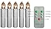 Youngerbaby Set of 10 Warm White Flickering Battery Operated LED Taper Candle with Remote Control for Christmas Decorations/Candelabras/Candle Chandeliers-(0.7''Dia x 4''Height)Batteries Not Included
