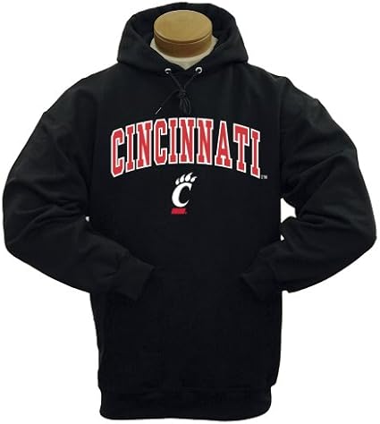Amazon.com : Cincinnati Bearcats Mascot One Hooded Sweatshirt (Black, X-Large) : Sports Fan 
