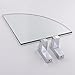 KES BGS3101 Lavatory Bathroom Corner Tempered Glass Shelf 8MM-Thick Wall Mount Triangular, Polished Chrome