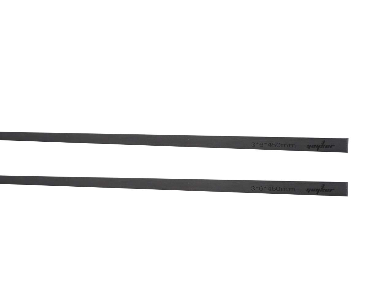 Guyker 2Pcs Carbon Fiber Neck Rod 3 x 6 x 450mm - Guitar Neck Stiffener for Strings Instruments — image 1
