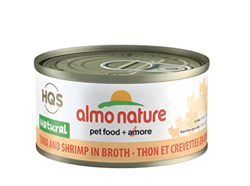 Almo Nature Hqs  Legend  Natural Cat Tuna With Shrimps (24 Pack Of 2.47 Oz/70G Cans)