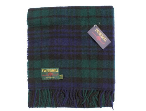 Black Watch Tartan Knee Rug - Pure New Wool - British Made