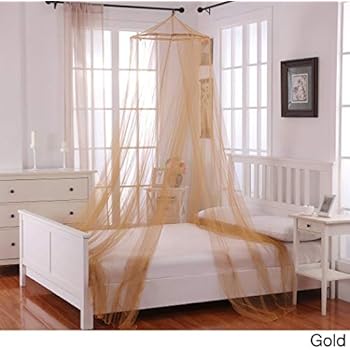 Amazon Com Girls Yellow Gold Hanging Brown Bed Canopy Ceiling