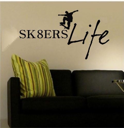 SKATEBOARD BOY WALL ART STICKERS DECALS DECOR [Kitchen]