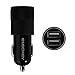Car Charger, Eleckey 4.8A Dual USB Port Car Charger Portable Travel Charger Rapid Car Charger Auto Adapter for iPhone 6 Plus/6/5S/5/4, iPad, Samsung Galaxy, Smart Phone, Tablets (Black)