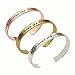 YOYONY Gifts for Women Classic Hand-Stamped Inspirational Message She Believed she Could so she did Bracelets
