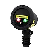 BlissLights Duo RG Multicolor Laser Projector - Indoor/Outdoor Home Decoration Landscape Lighting for Holidays, Parties, Events (Duo)