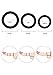 Cock Rings Toy Penis Rings Set, PALOQUETH Male Adult Sex Toy for Penis with Stretchy Premium Silicone for Better Longer Harder Stronger Erection (4 Pieces)