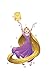 Disney RoomMates Princess Sparkling Rapunzel Giant Peel and Stick Wall Decals, RMK3208GM