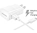 AT&T Samsung Galaxy S7 Active Adaptive Fast Charger Micro USB 2.0 Cable Kit! [1 Wall Charger + 5 FT Micro USB Cable] AFC uses dual voltages for up to 50% faster charging! - Bulk Packaging