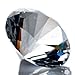 JKK SALE 100 mm Cut Glass Crystal Giant Diamond Jewel Paperweight