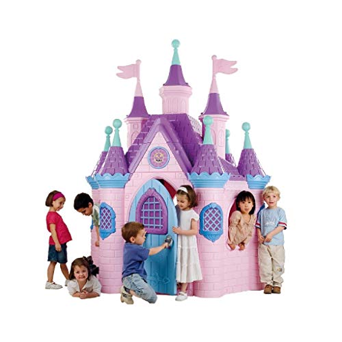 FEBER - Super Palace for Princesses, playhouse, garden toy (Famosa Toys 800003254), pink, purple, blue
