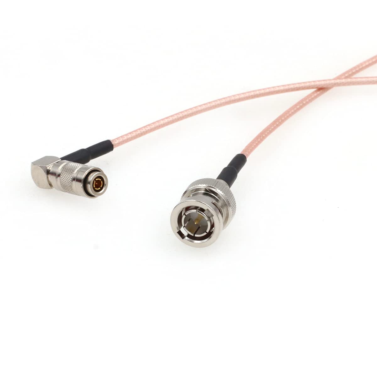 SZRMCC HD SDI BNC Male to Right Angle DIN1.0/2.3 Male RG179 75ohm RF Coaxial Cable for 4K Video Camera Monitor Recorders (30cm)